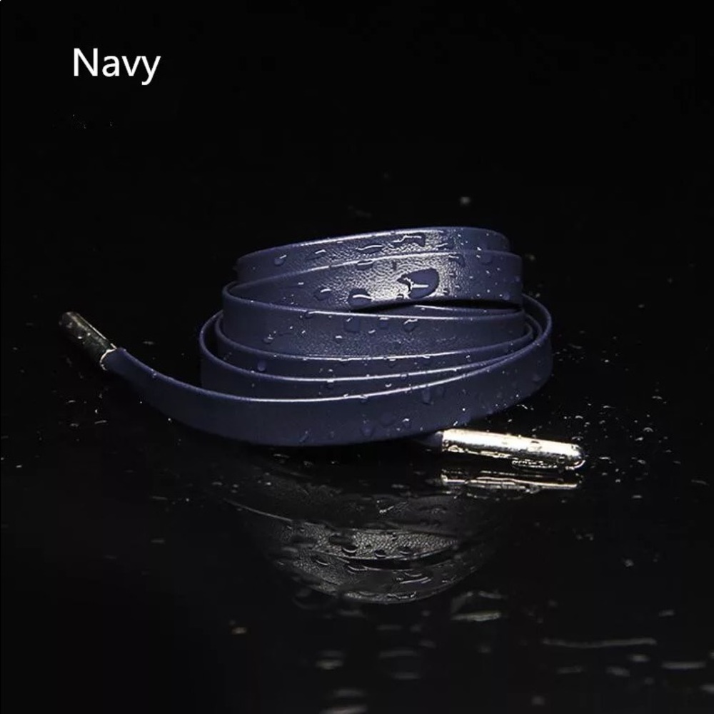 Weatherproof Leather Shoe Laces Metallic ShoeLaces - Picture 8 of 16